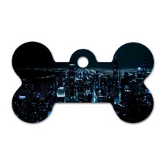 Building Night City Dog Tag Bone (two Sides) by Vaneshart