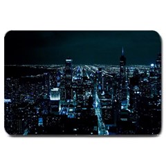 Building Night City Large Doormat  by Vaneshart