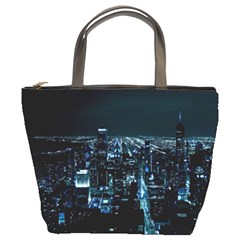 Building Night City Bucket Bag by Vaneshart