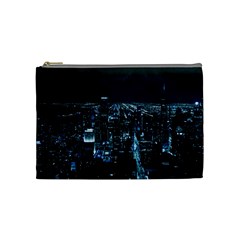 Building Night City Cosmetic Bag (medium) by Vaneshart