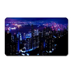 Night City Dark Magnet (rectangular) by Vaneshart