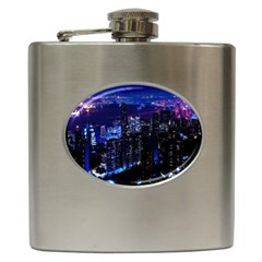 Night City Dark Hip Flask (6 Oz) by Vaneshart