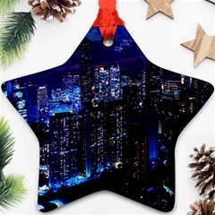 Night City Dark Star Ornament (two Sides) by Vaneshart