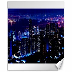 Night City Dark Canvas 11  X 14  by Vaneshart