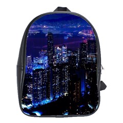 Night City Dark School Bag (large) by Vaneshart