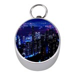 Night City Dark Mini Silver Compasses Front