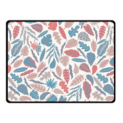 Leaves Art Pattern Double Sided Fleece Blanket (small)  by Vaneshart