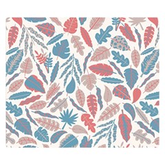 Leaves Art Pattern Double Sided Flano Blanket (small)  by Vaneshart