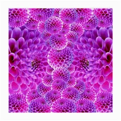 Nature Blossom Plant Flower Purple Petal Bloom Pattern Pollen Pink Flora Flowers Dahlia Design Beaut Medium Glasses Cloth (2 Sides) by Vaneshart