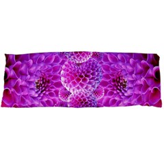 Nature Blossom Plant Flower Purple Petal Bloom Pattern Pollen Pink Flora Flowers Dahlia Design Beaut Body Pillow Case Dakimakura (two Sides) by Vaneshart