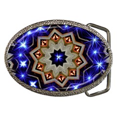 Light Abstract Structure Star Pattern Toy Circle Christmas Decoration Background Design Symmetry Belt Buckles by Vaneshart