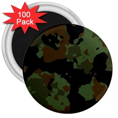 Beautiful Army Camo Pattern 3  Magnets (100 Pack) by Vaneshart