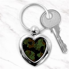 Beautiful Army Camo Pattern Key Chain (heart) by Vaneshart