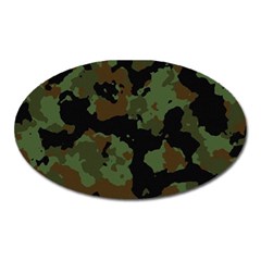 Beautiful Army Camo Pattern Oval Magnet by Vaneshart