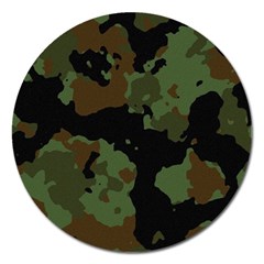 Beautiful Army Camo Pattern Magnet 5  (round) by Vaneshart