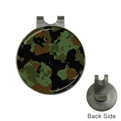 Beautiful Army Camo Pattern Hat Clips With Golf Markers by Vaneshart