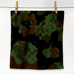 Beautiful Army Camo Pattern Face Towel by Vaneshart