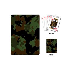 Beautiful Army Camo Pattern Playing Cards Single Design (mini) by Vaneshart