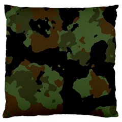 Beautiful Army Camo Pattern Large Cushion Case (two Sides) by Vaneshart