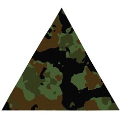 Beautiful Army Camo Pattern Wooden Puzzle Triangle