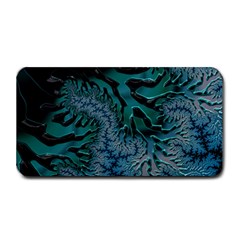 Creative Wing Abstract Texture River Stream Pattern Green Geometric Artistic Blue Art Aqua Turquoise Medium Bar Mats by Vaneshart