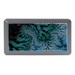 Creative Wing Abstract Texture River Stream Pattern Green Geometric Artistic Blue Art Aqua Turquoise Memory Card Reader (Mini)