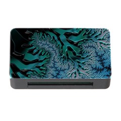 Creative Wing Abstract Texture River Stream Pattern Green Geometric Artistic Blue Art Aqua Turquoise Memory Card Reader with CF