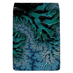 Creative Wing Abstract Texture River Stream Pattern Green Geometric Artistic Blue Art Aqua Turquoise Removable Flap Cover (S)