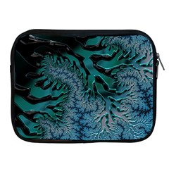 Creative Wing Abstract Texture River Stream Pattern Green Geometric Artistic Blue Art Aqua Turquoise Apple Ipad 2/3/4 Zipper Cases by Vaneshart