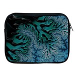 Creative Wing Abstract Texture River Stream Pattern Green Geometric Artistic Blue Art Aqua Turquoise Apple iPad 2/3/4 Zipper Cases Front