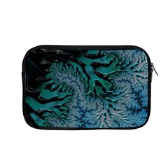 Creative Wing Abstract Texture River Stream Pattern Green Geometric Artistic Blue Art Aqua Turquoise Apple MacBook Pro 13  Zipper Case