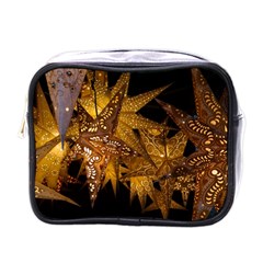 Star Decoration Christmas Christmas Decoration Symmetry Christmas Lights Fractal Art Luminous Stars Mini Toiletries Bag (one Side) by Vaneshart