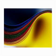 Abstract Spiral Wave Line Color Colorful Yellow Paper Still Life Circle Font Illustration Design Small Glasses Cloth (2 Sides) by Vaneshart