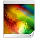 Abstract Sunlight Flower Reflection Color Macro Floating Yellow Circle Macro Photography Spheres Oil Canvas 8  x 10  8.15 x9.66  Canvas - 1