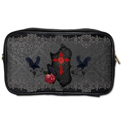 The Crows With Cross Toiletries Bag (two Sides) by FantasyWorld7