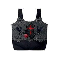 The Crows With Cross Full Print Recycle Bag (s) by FantasyWorld7