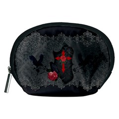 The Crows With Cross Accessory Pouch (medium) by FantasyWorld7