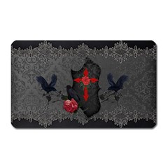 The Crows With Cross Magnet (rectangular) by FantasyWorld7