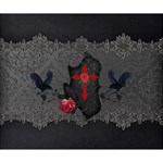 The Crows With Cross Deluxe Canvas 14  x 11  (Stretched) 14  x 11  x 1.5  Stretched Canvas