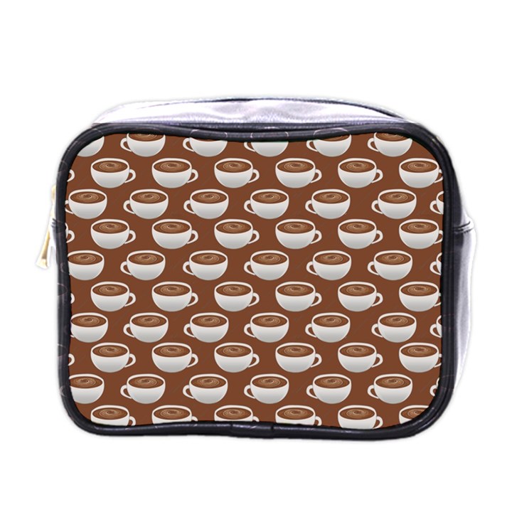 Coffee on Coffee Mini Toiletries Bag (One Side)