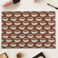 Coffee On Coffee Cosmetic Bag (xxl) by bloomingvinedesign