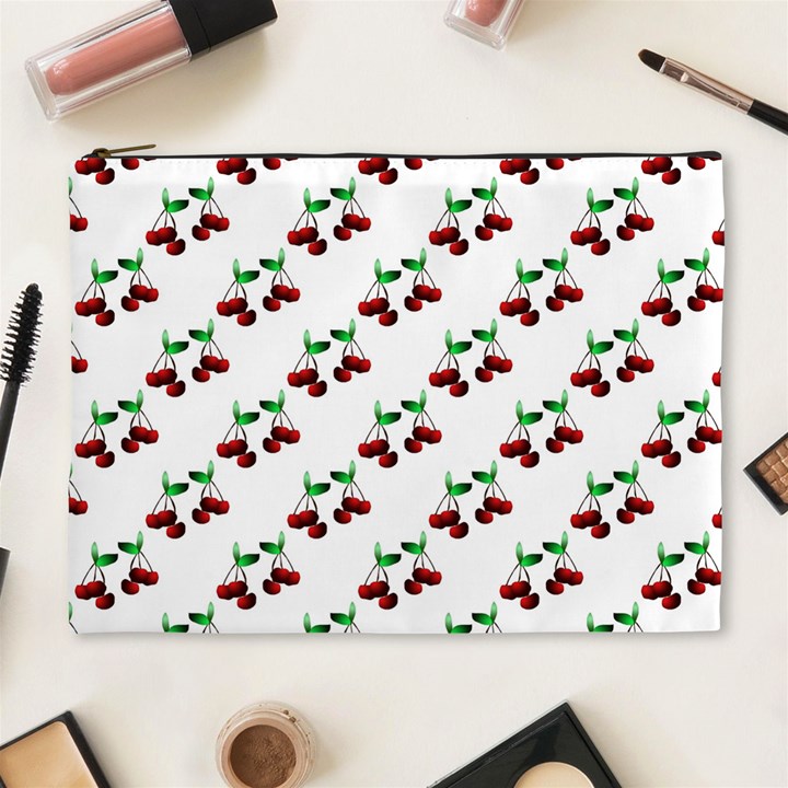 Cherries Pattern Cosmetic Bag (XL)