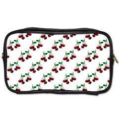 Cherries Pattern Toiletries Bag (one Side) by bloomingvinedesign