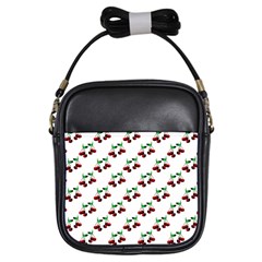 Cherries Pattern Girls Sling Bag by bloomingvinedesign