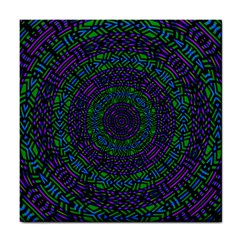 Texture Pattern Line Colorful Circle Art Background Design Decorative Symmetry Style Shape  Tile Coaster by Vaneshart