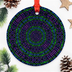 Texture Pattern Line Colorful Circle Art Background Design Decorative Symmetry Style Shape  Ornament (round) by Vaneshart