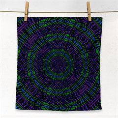 Texture Pattern Line Colorful Circle Art Background Design Decorative Symmetry Style Shape  Face Towel by Vaneshart