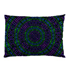 Texture Pattern Line Colorful Circle Art Background Design Decorative Symmetry Style Shape  Pillow Case (two Sides) by Vaneshart