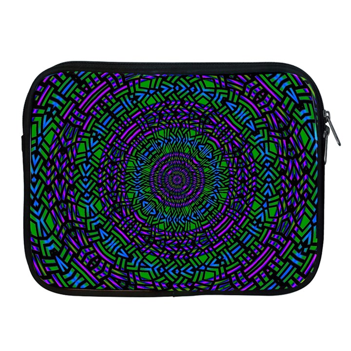 Texture Pattern Line Colorful Circle Art Background Design Decorative Symmetry Style Shape  Apple iPad 2/3/4 Zipper Cases