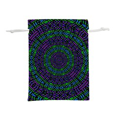 Texture Pattern Line Colorful Circle Art Background Design Decorative Symmetry Style Shape  Lightweight Drawstring Pouch (m) by Vaneshart